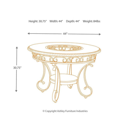 Glambrey Dining Table Ash-D329-15