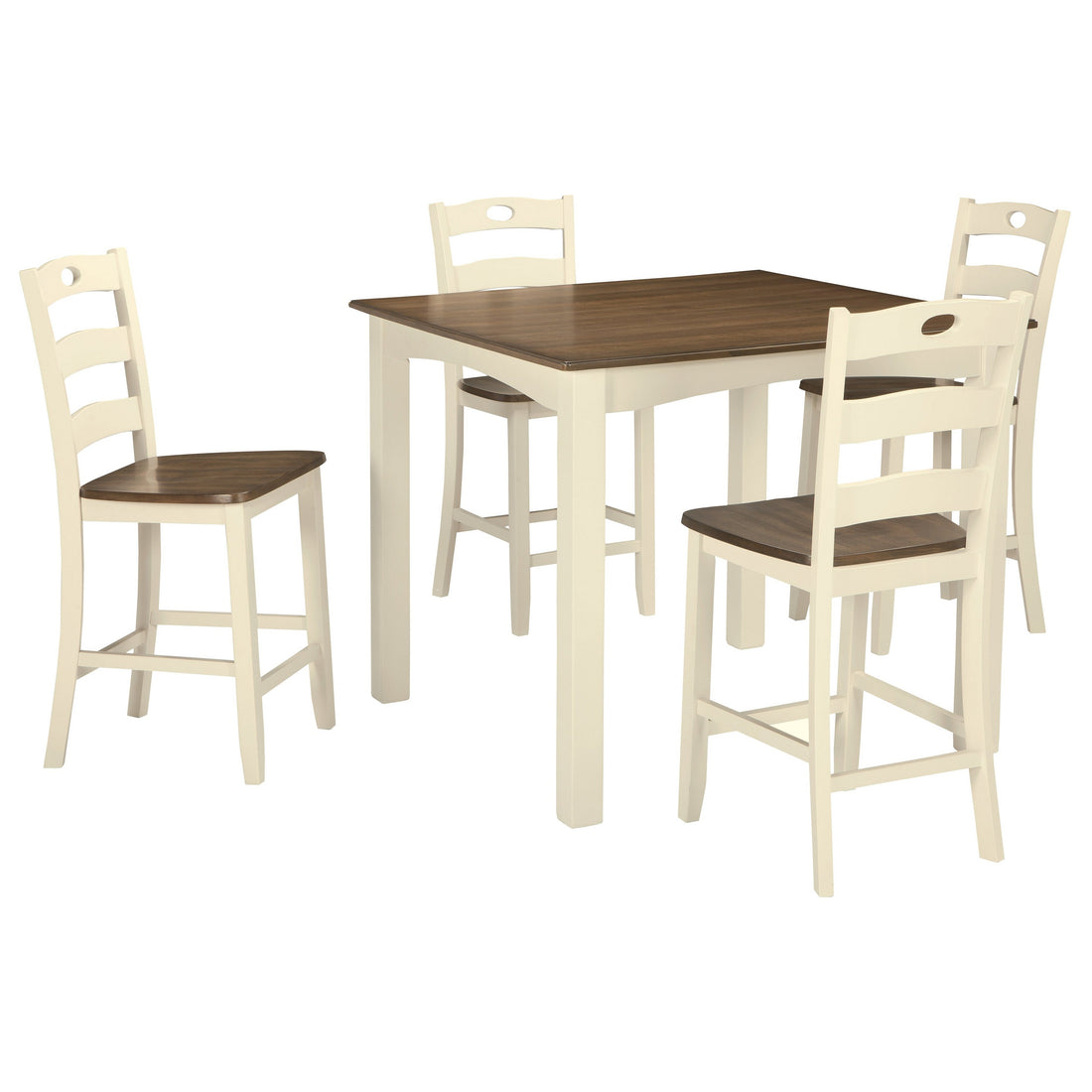 Woodanville Counter Height Dining Table and Bar Stools (Set of 5) Ash-D335-223