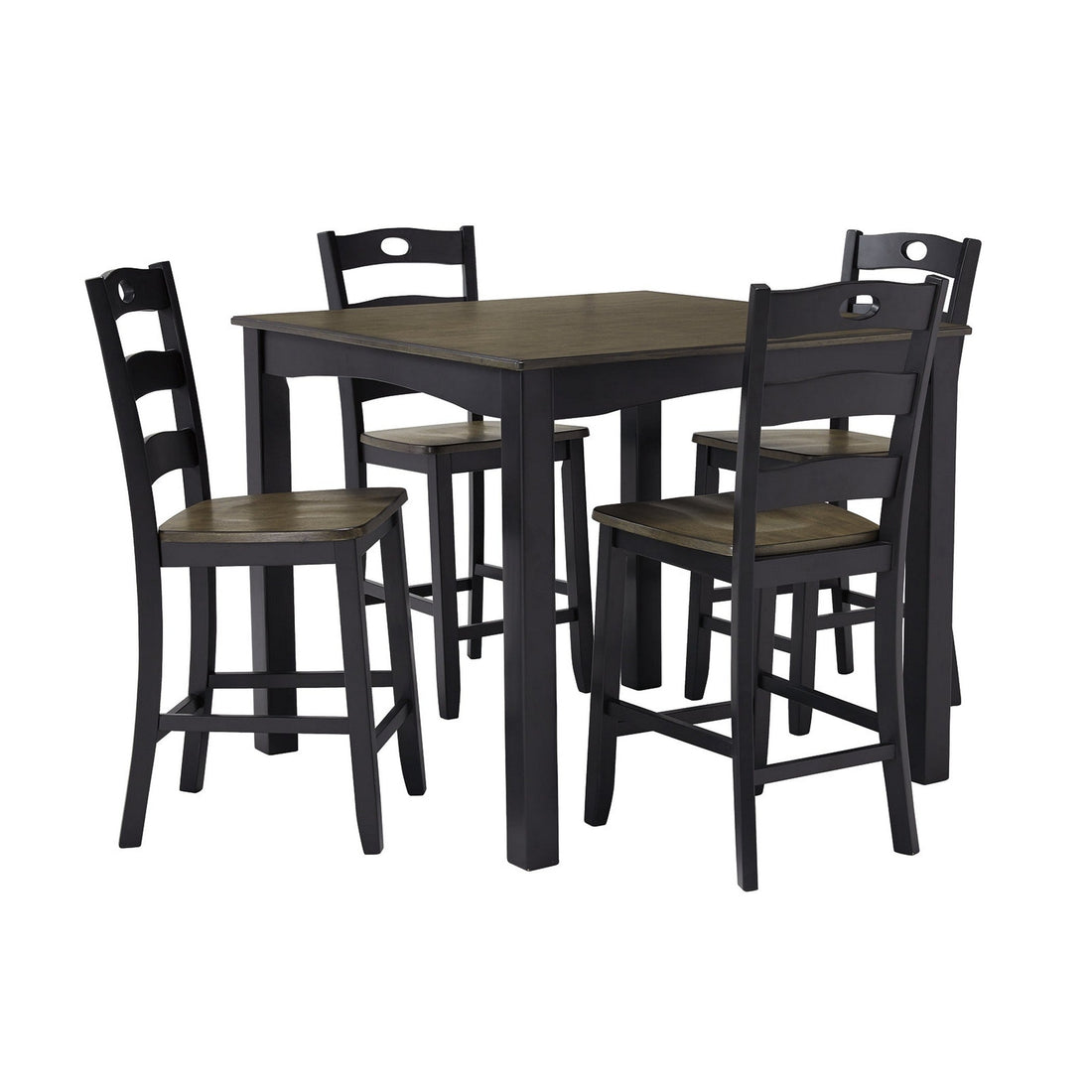 Froshburg Counter Height Dining Table and Bar Stools (Set of 5) Ash-D338-223