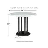 Centiar Counter Height Dining Table Ash-D372-23