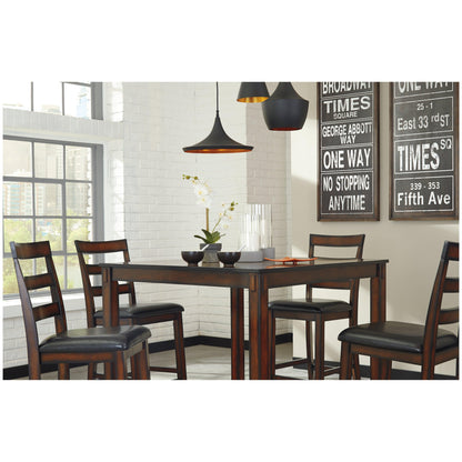 Coviar Counter Height Dining Table and Bar Stools (Set of 5) Ash-D385-223