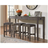 Caitbrook Counter Height Dining Table and Bar Stools (Set of 3) Ash-D388-223