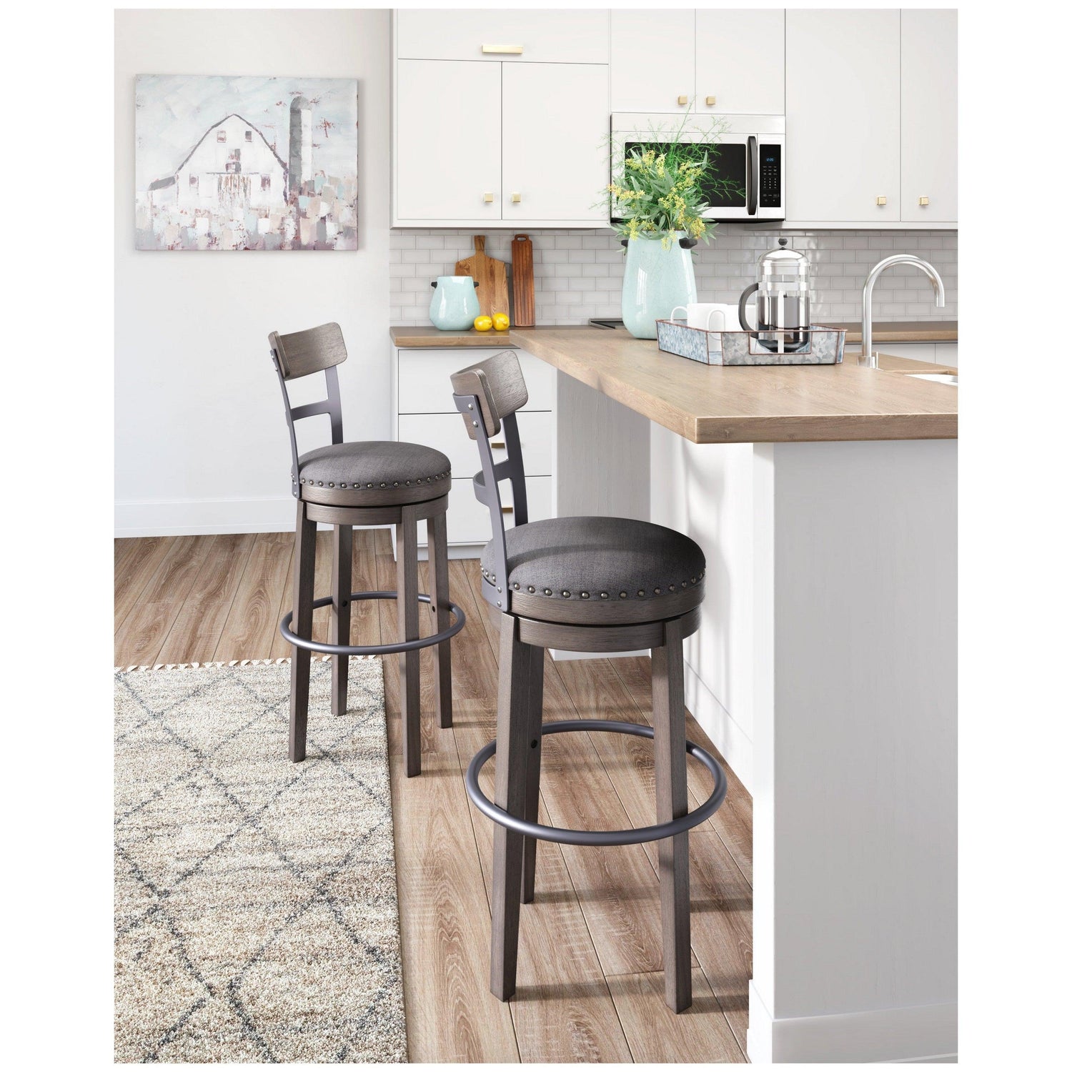 Caitbrook Bar Height Bar Stool Ash-D388-230