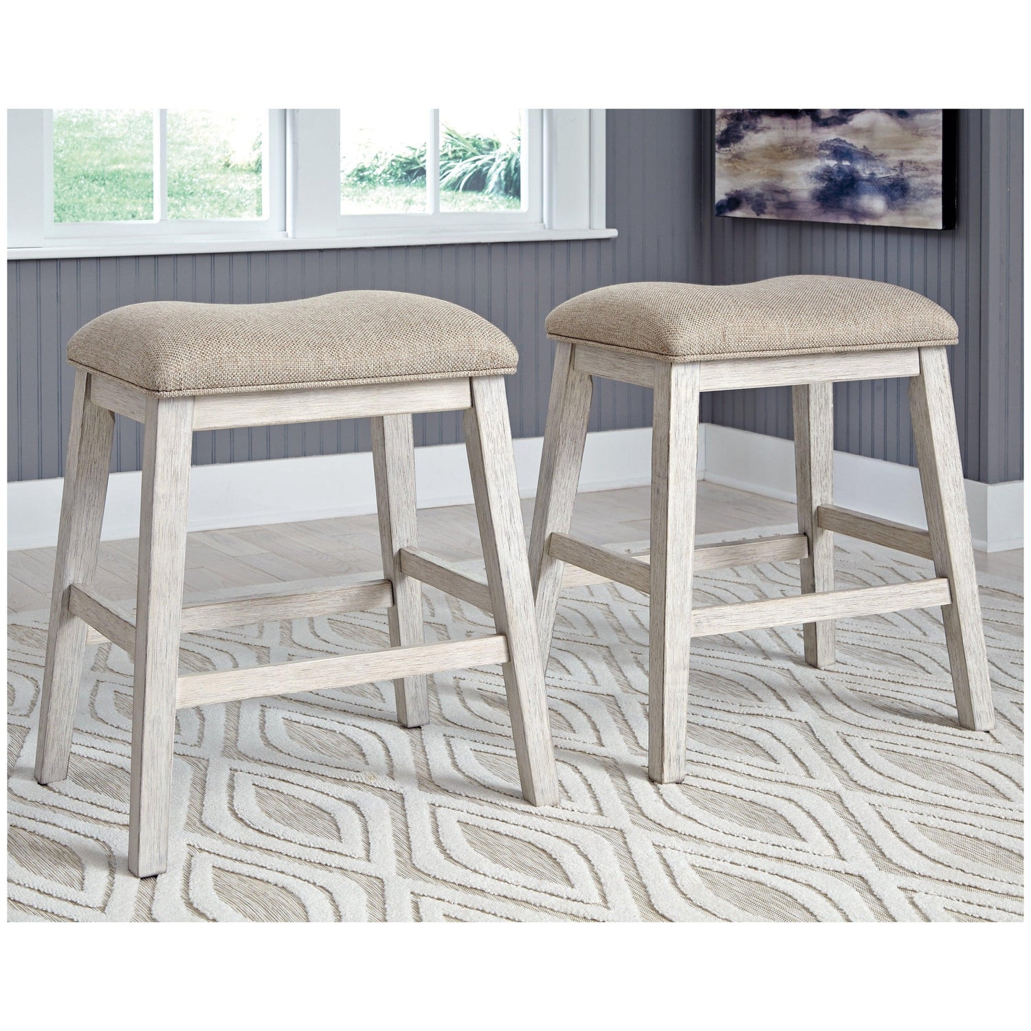 Skempton Counter Height Bar Stool Ash-D394-024