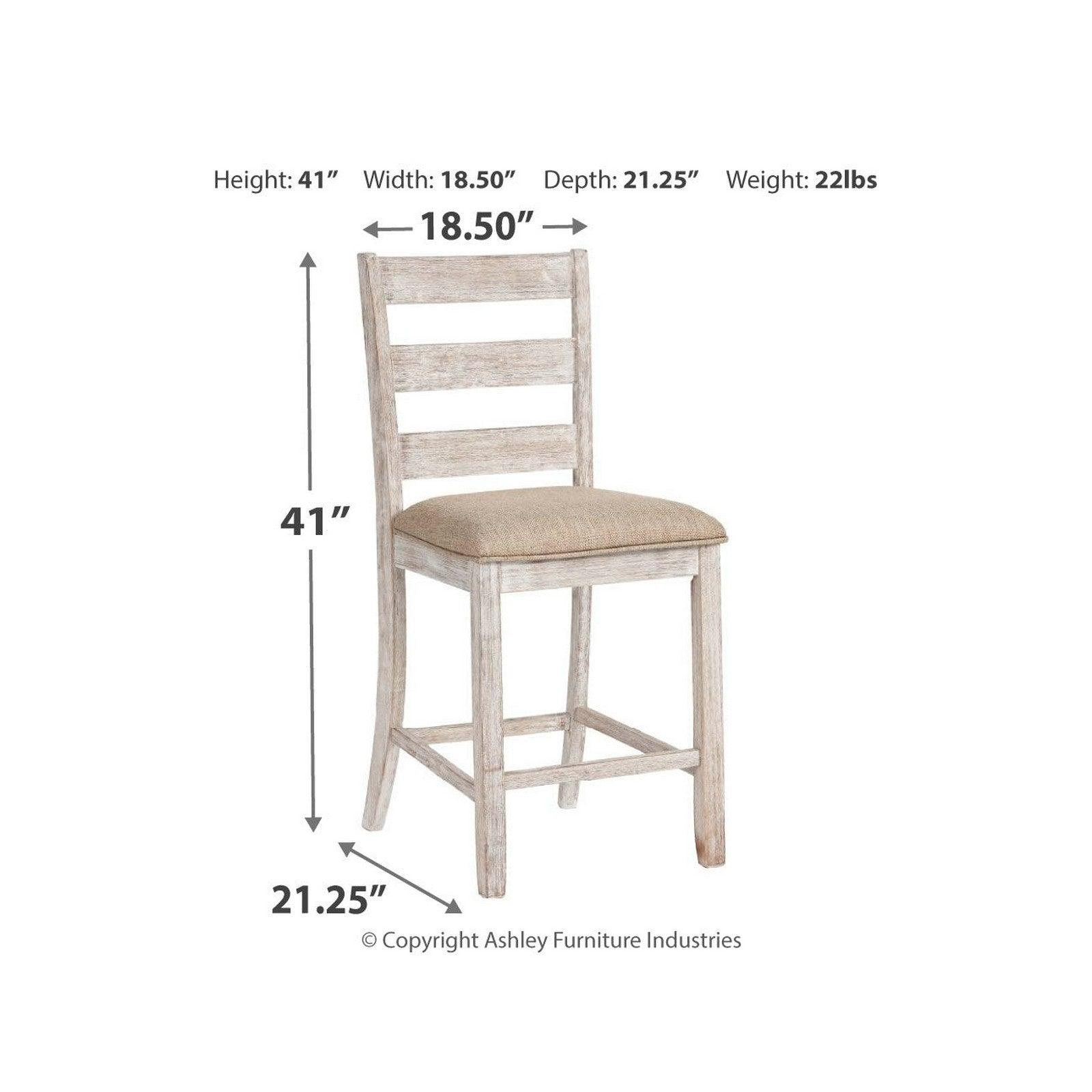 Skempton Counter Height Bar Stool Ash-D394-124