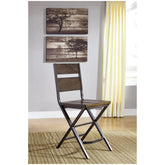 Kavara Counter Height Dining Table with 4 Barstools Ash-D469D1