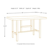 Kavara Counter Height Dining Table Ash-D469-13