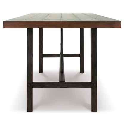 Kavara Counter Height Dining Table with 4 Barstools Ash-D469D3