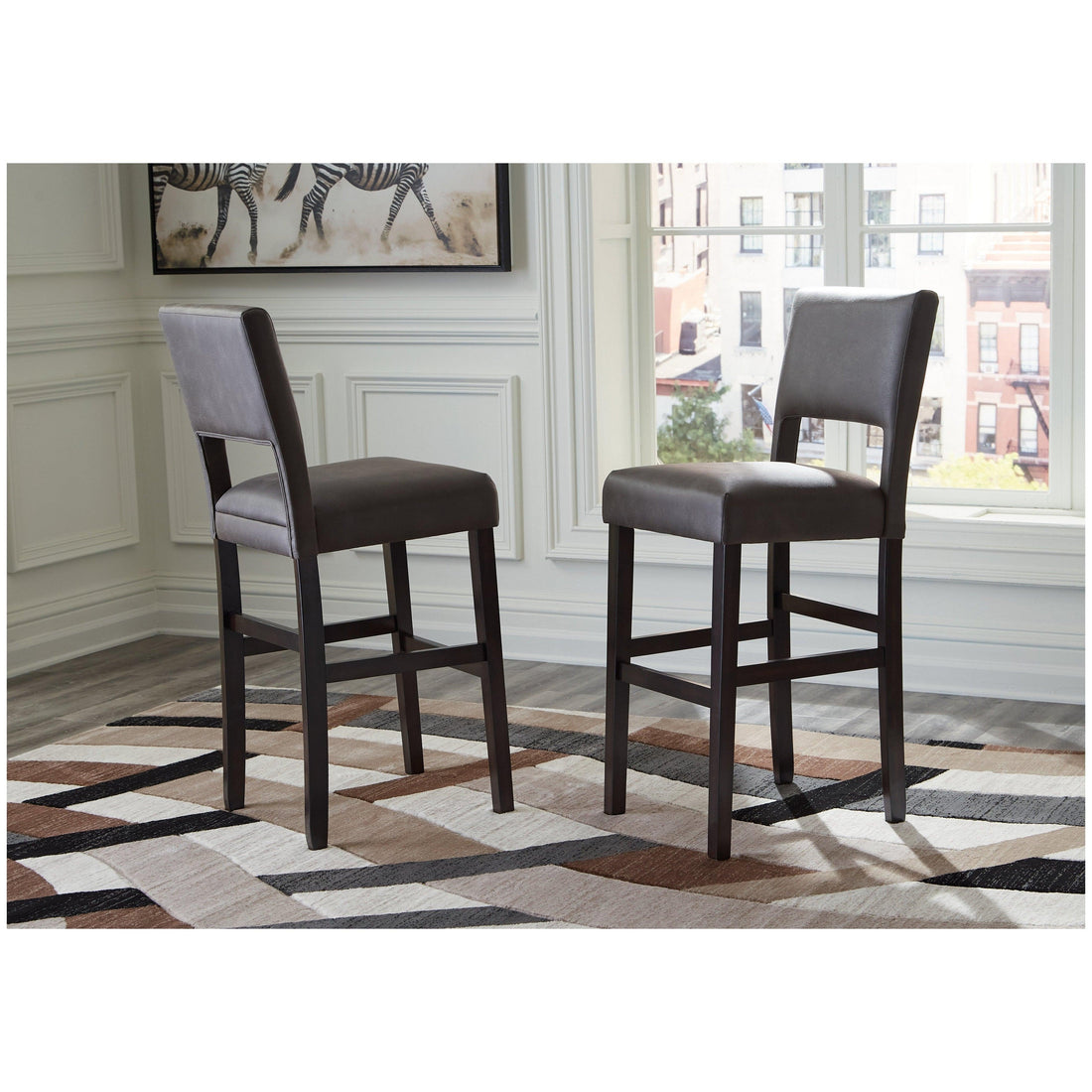 Leektree Bar Height Bar Stool Ash-D470-430