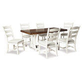 Valebeck Dining Table and 6 Chairs Ash-D546D6