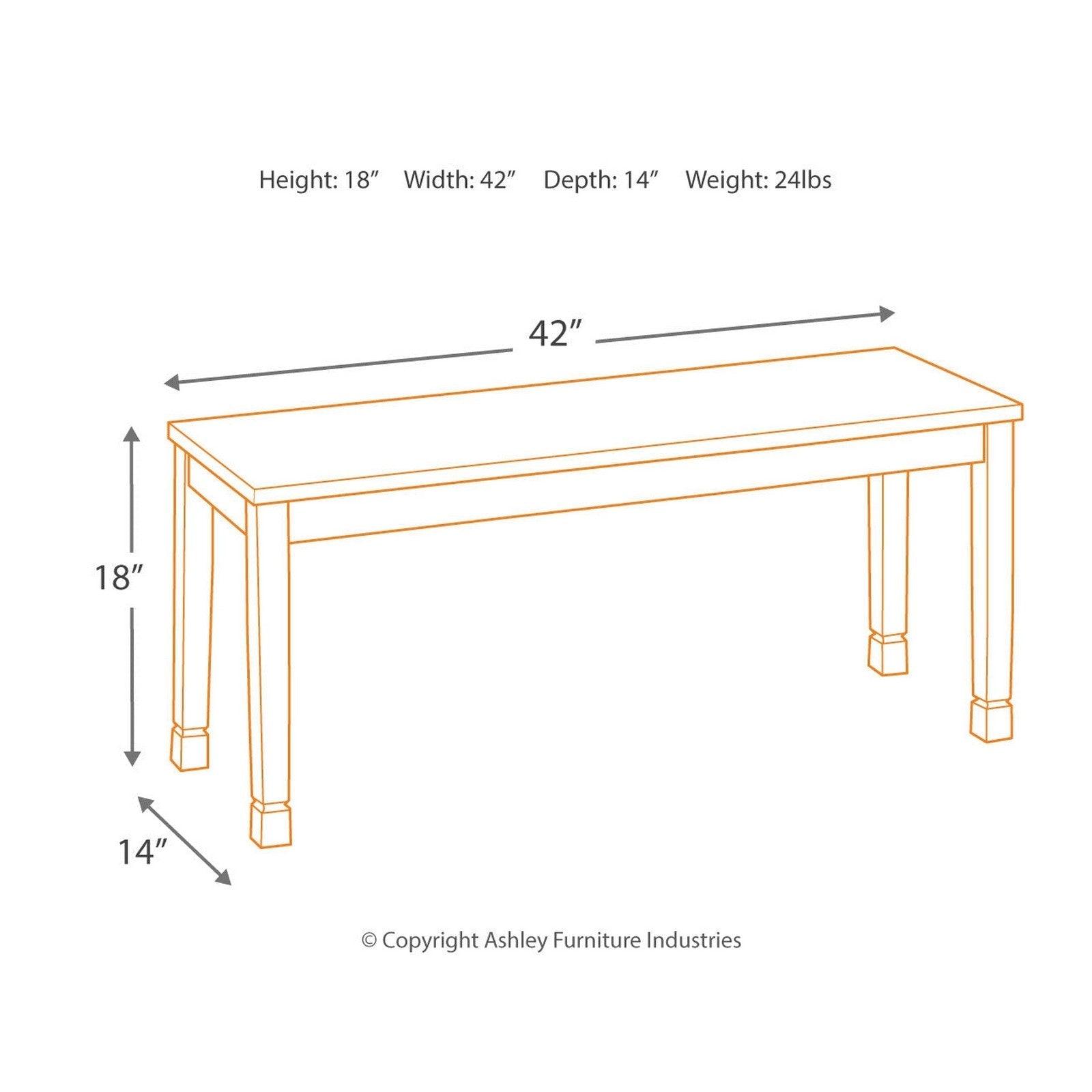 Owingsville Dining Bench Ash-D580-00