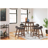 Lyncott Counter Height Bar Stool Ash-D615-124