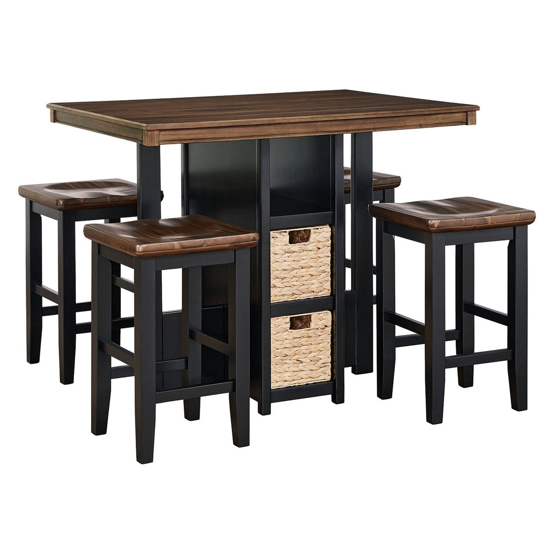 Dolingham Counter Height Dining Table and Bar Stools (Set of 5) Ash-D620-223