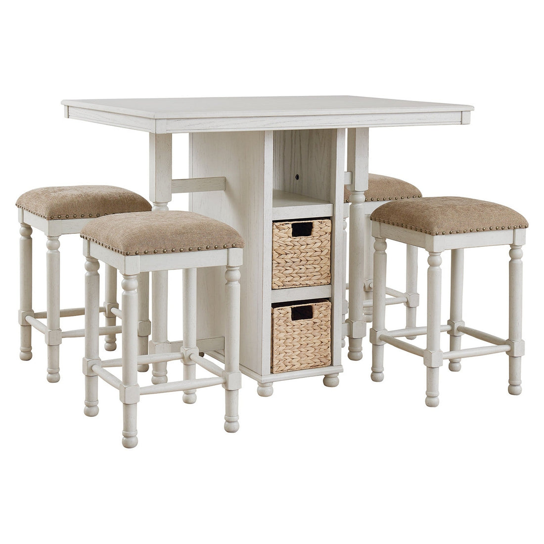 Robbinsdale Counter Height Dining Table and Bar Stools (Set of 5) Ash-D623-223