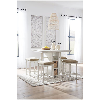Robbinsdale Counter Height Dining Table and Bar Stools (Set of 5) Ash-D623-223
