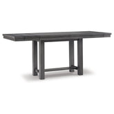 Myshanna Counter Height Dining Table and 6 Barstools Ash-D629D7