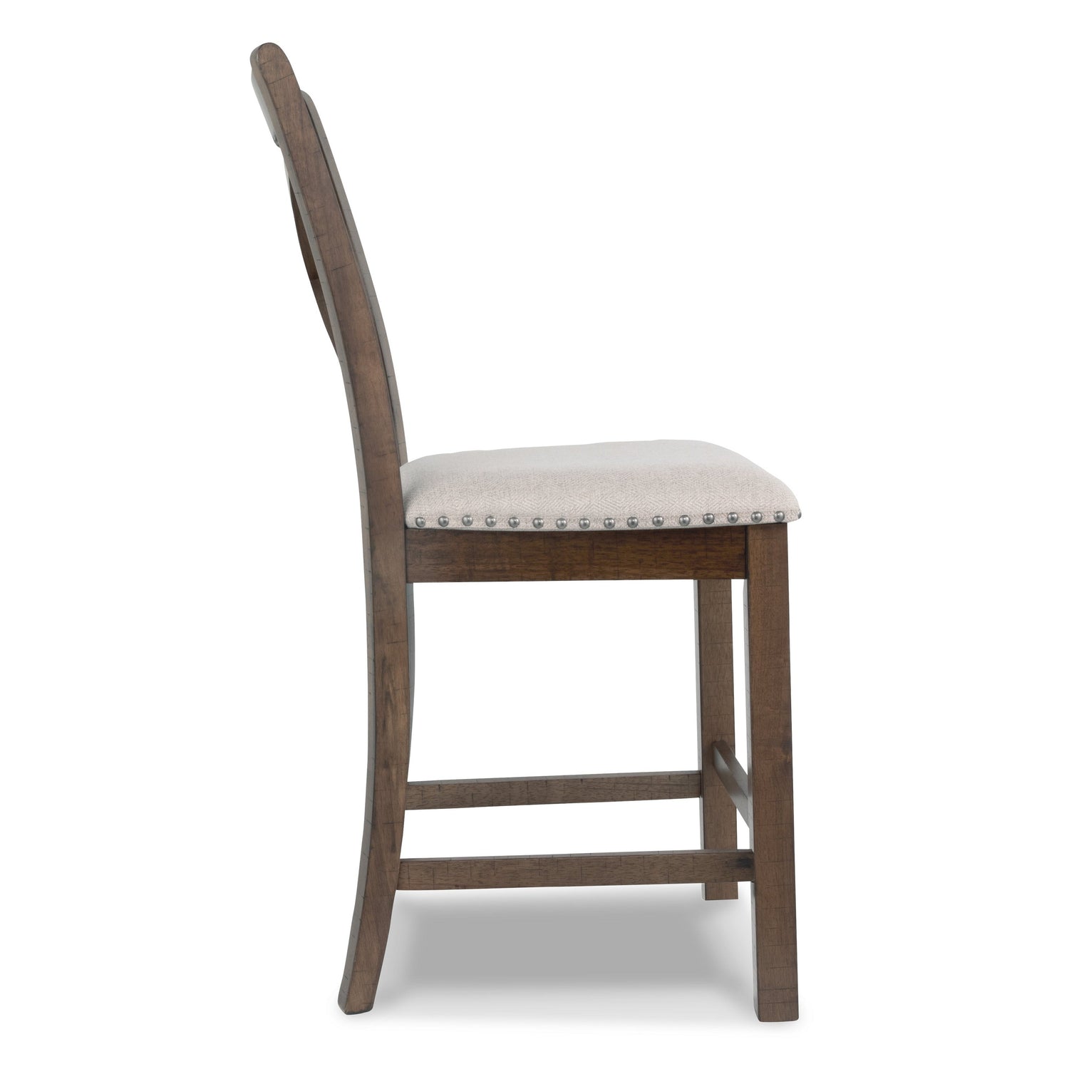 Moriville Counter Height Dining Table with 4 Barstools and Bench Ash-D631D3