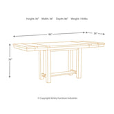 Moriville Counter Height Dining Extension Table Ash-D631-32