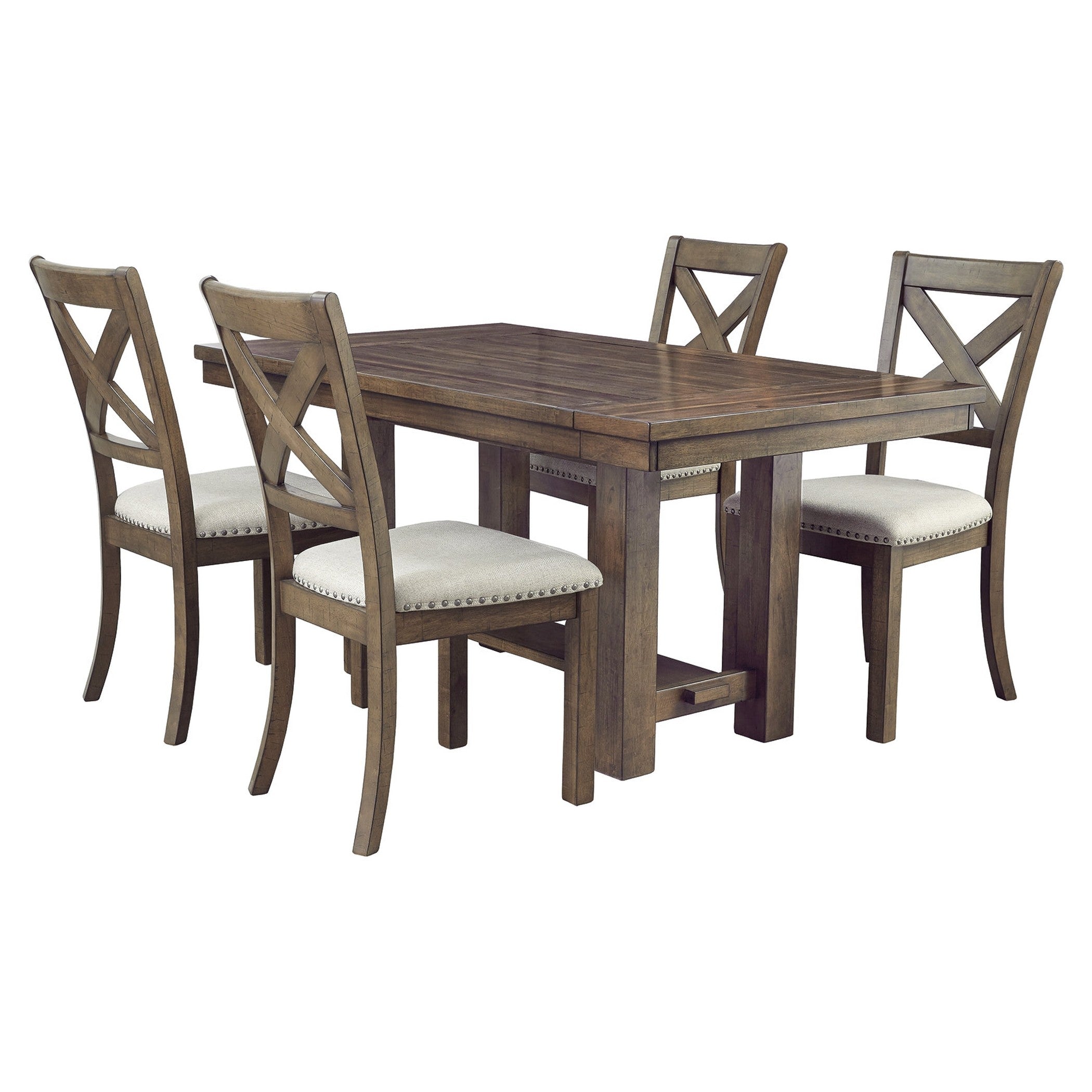 Moriville Dining Table and 4 Chairs Ash-D631D5