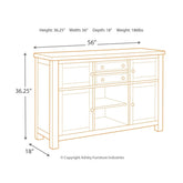 Moriville Dining Server Ash-D631-60