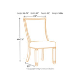 Bolanburg Dining Table with 6 Chairs Ash-D647D3