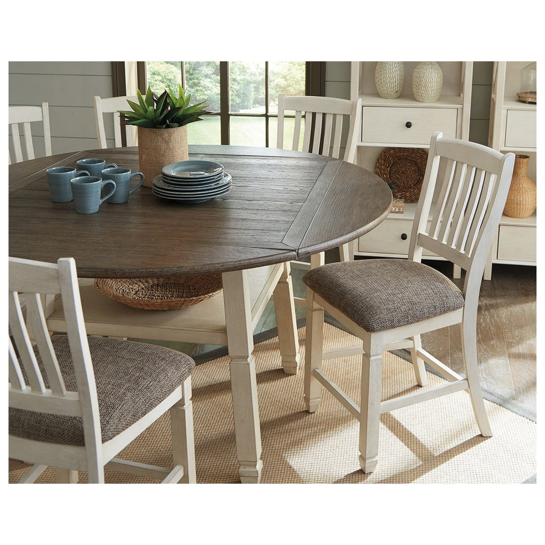Bolanburg Counter Height Dining Drop Leaf Table Ash-D647-13