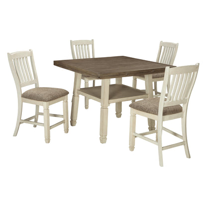 Bolanburg Counter Height Dining Table and 4 Barstools Ash-D647D6