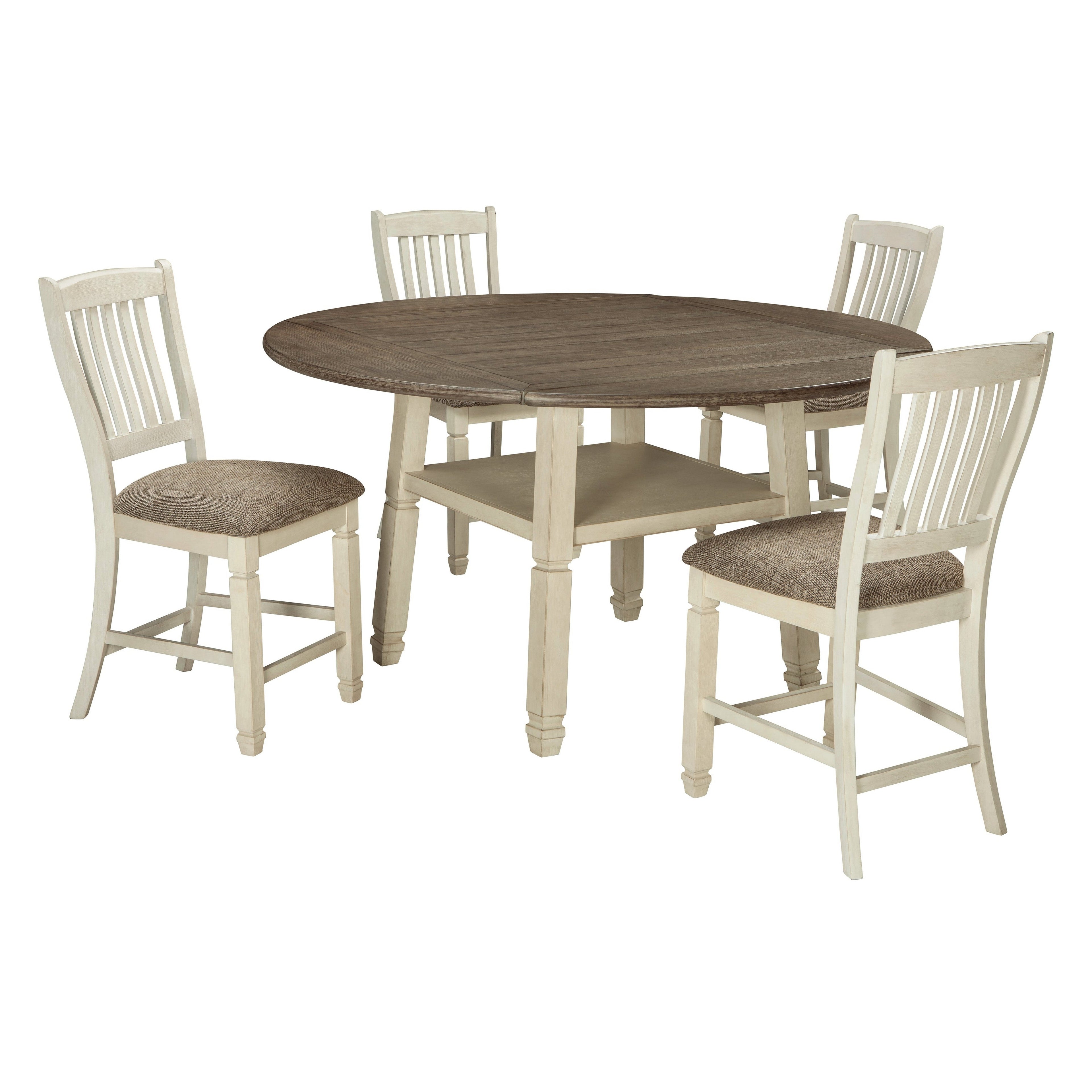 Bolanburg Counter Height Dining Table and 4 Barstools Ash-D647D6