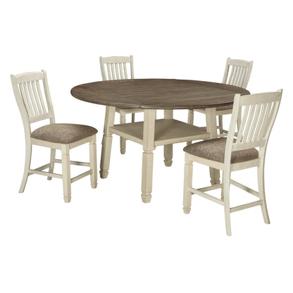 Bolanburg Counter Height Dining Table and 4 Barstools Ash-D647D6