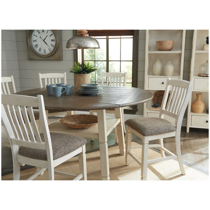 Bolanburg Counter Height Dining Table and 4 Barstools Ash-D647D6