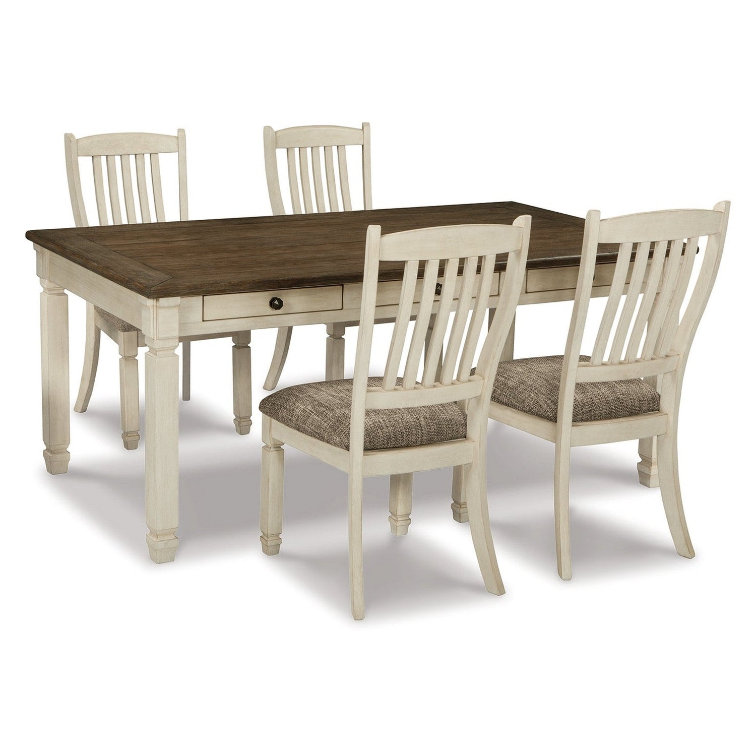 Bolanburg Dining Table with 4 Chairs Ash-D647D1