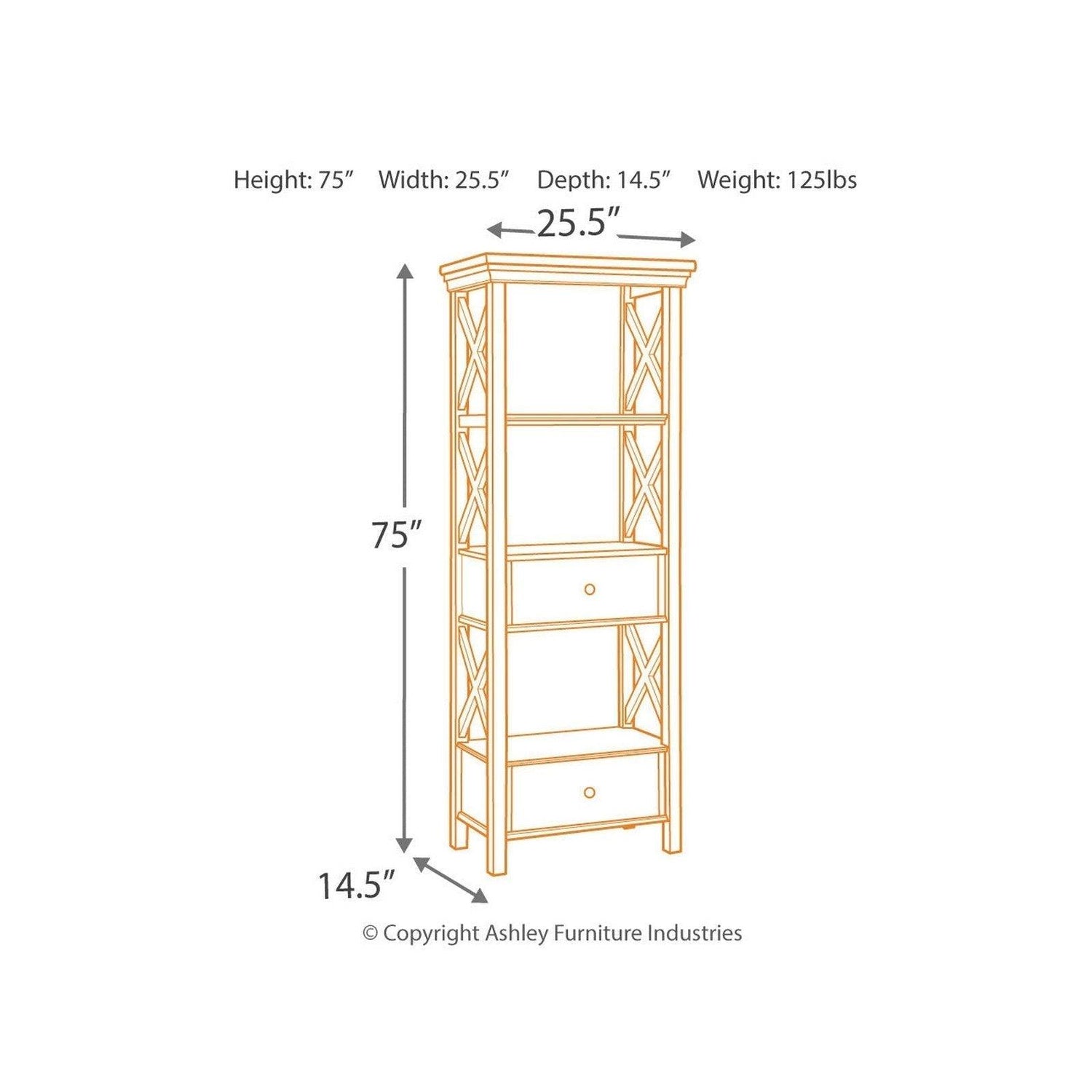 Bolanburg Display Cabinet Ash-D647-76