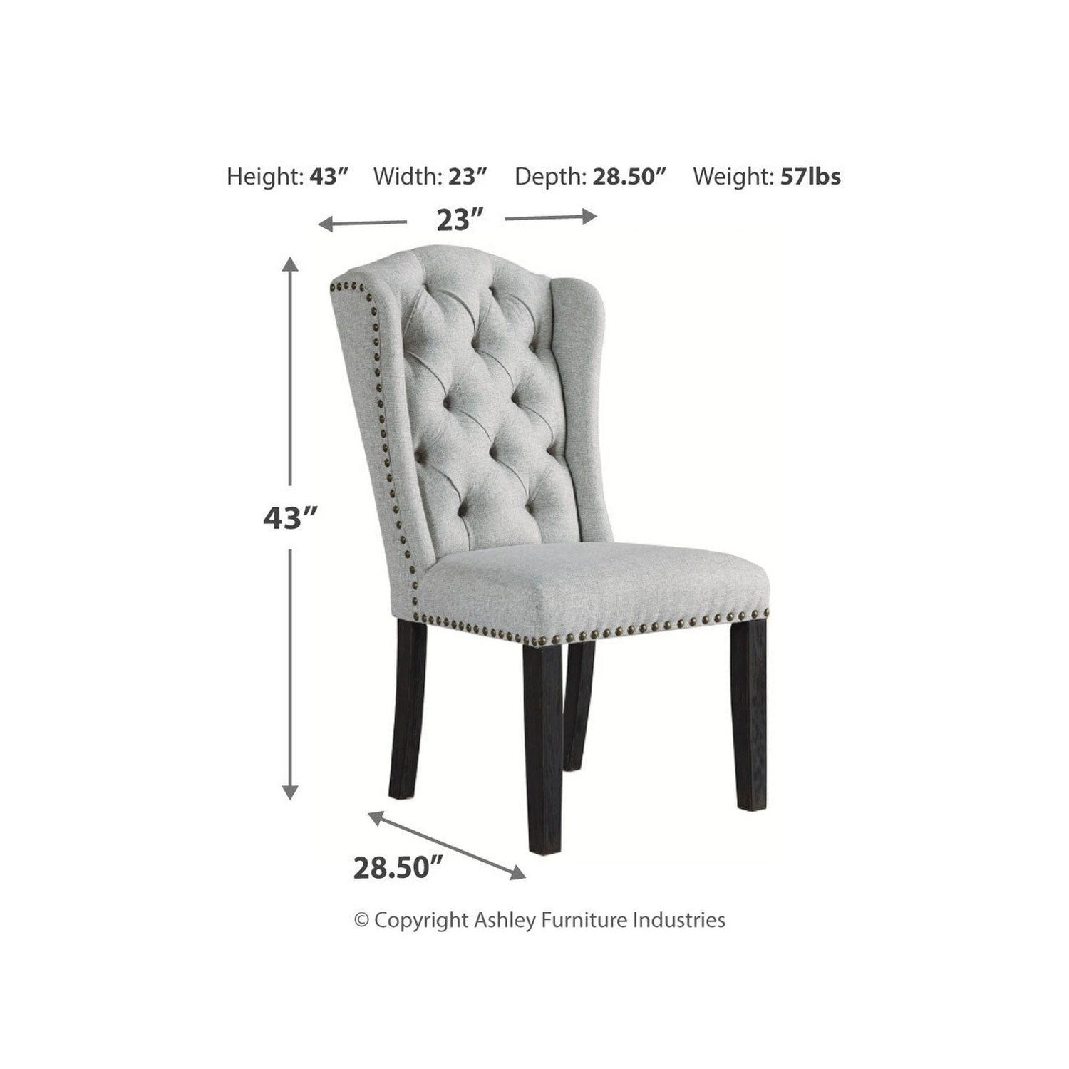 Jeanette Dining Table with 4 Chairs Ash-D702D1