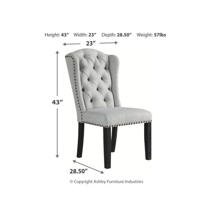 Jeanette Dining Table with 4 Chairs Ash-D702D1