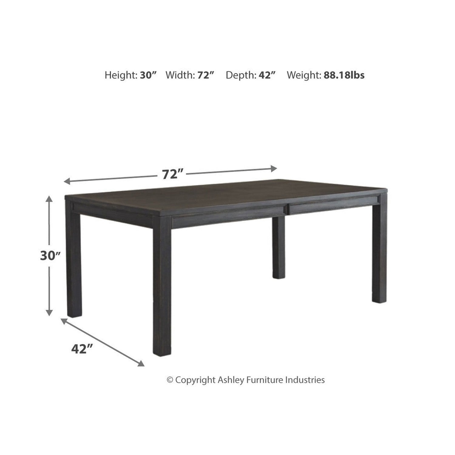 Jeanette Dining Table with 4 Chairs Ash-D702D1