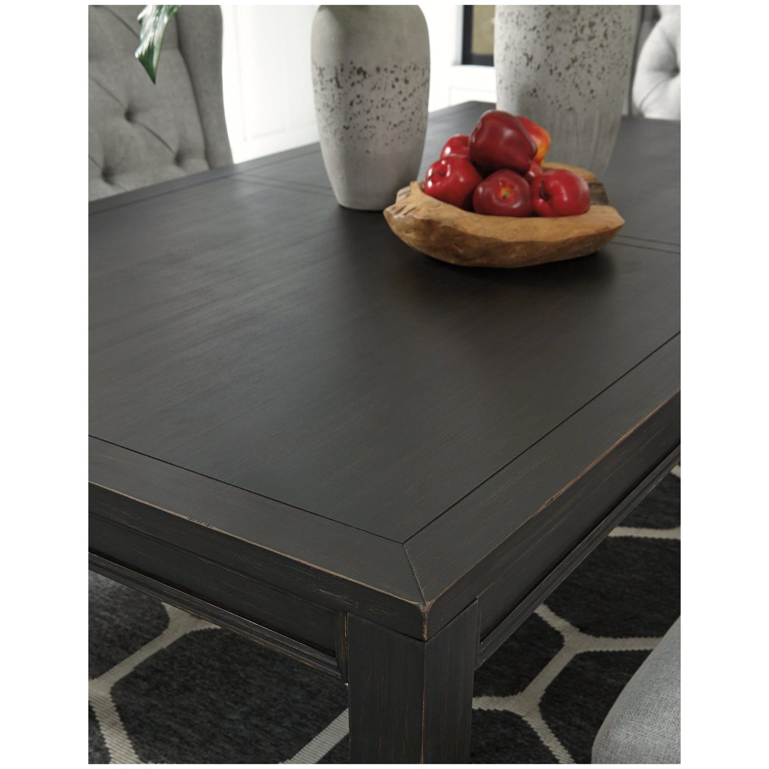 Jeanette Dining Table with 4 Chairs Ash-D702D1