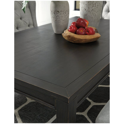 Jeanette Dining Table with 4 Chairs Ash-D702D1