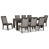Hyndell Dining Table and 8 Chairs Ash-D731D3