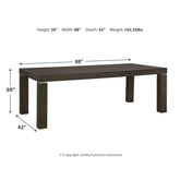 Hyndell Dining Table and 6 Chairs Ash-D731D2