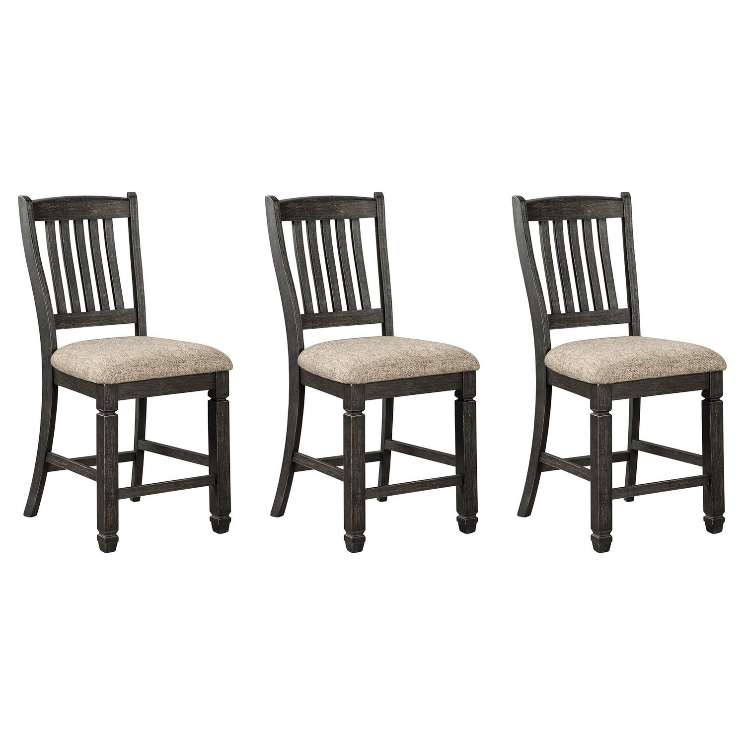Tyler Creek Counter Height Dining Table with 4 Barstools Ash-D736D3