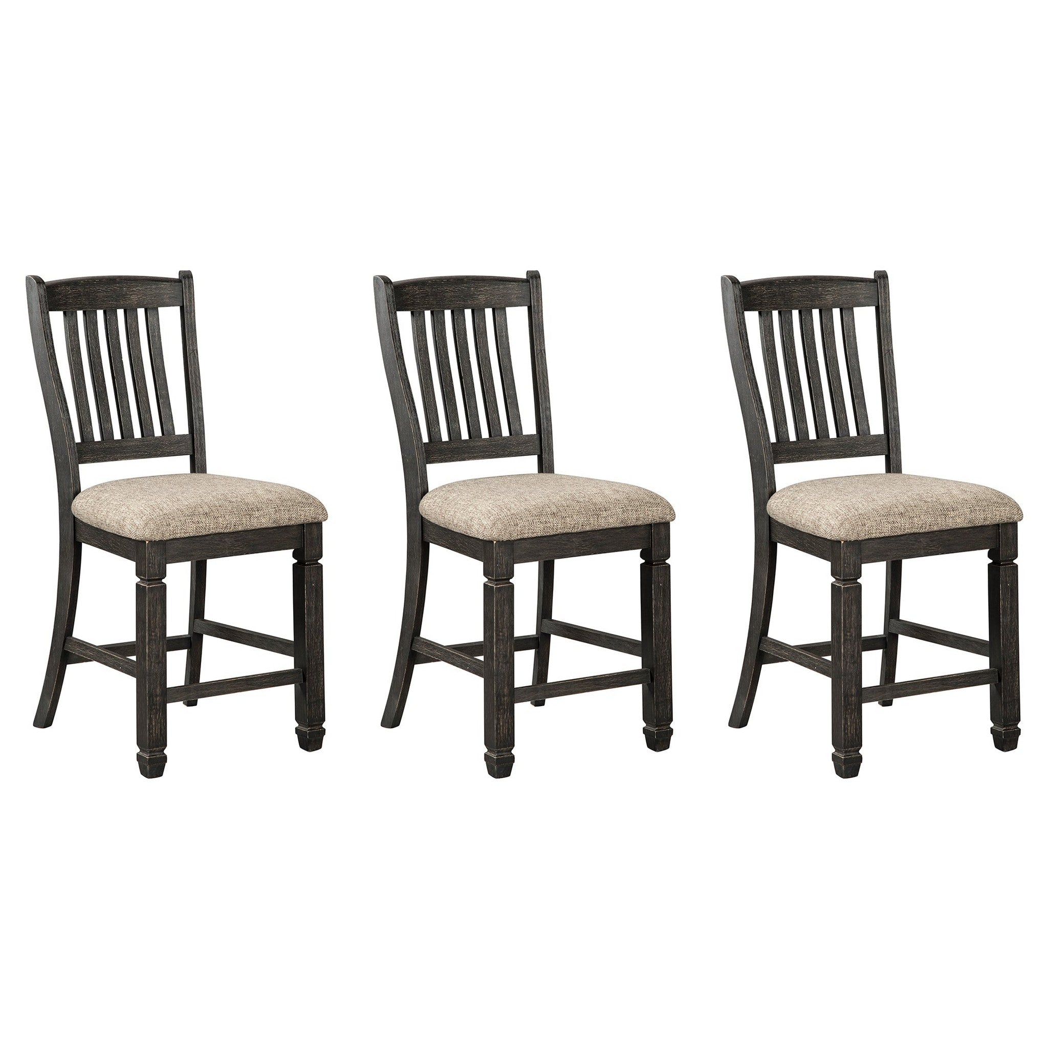 Tyler Creek Counter Height Dining Table with 4 Barstools Ash-D736D3