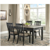 Tyler Creek Dining Table and 6 Chairs Ash-D736D4