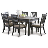 Tyler Creek Dining Table and 6 Chairs Ash-D736D4