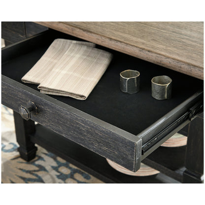Tyler Creek Dining Table with 6 Chairs Ash-D736D7