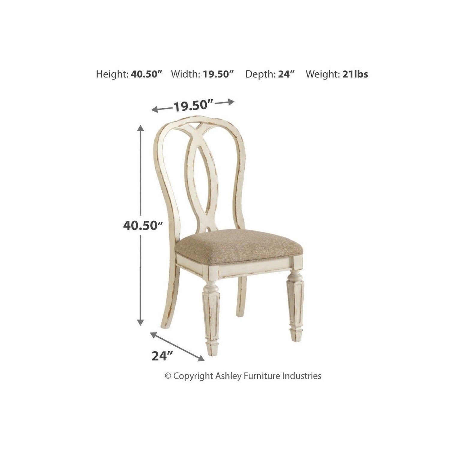 Realyn Dining Chair Ash-D743-02