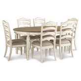 Realyn Dining Table and 6 Chairs Ash-D743D11