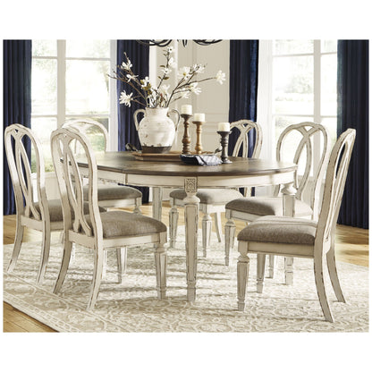 Realyn Dining Table and 6 Chairs Ash-D743D13