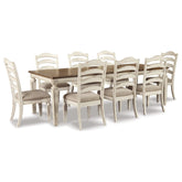 Realyn Dining Table and 8 Chairs Ash-D743D5