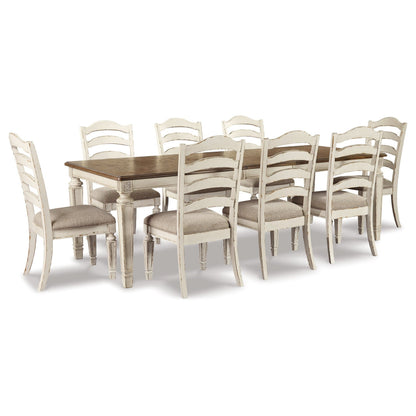 Realyn Dining Table and 8 Chairs Ash-D743D5