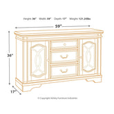 Realyn Dining Server Ash-D743-60